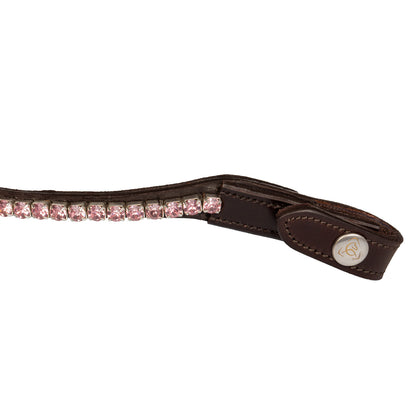 Acavallo Browband Calfskin &amp; Round Crystals