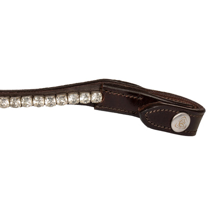 Acavallo Browband Calfskin &amp; Round Crystals