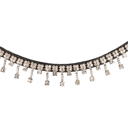 Acavallo Queen Browband Calfskin &amp; Crystals
