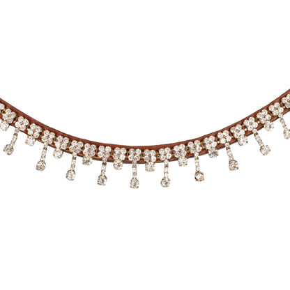 Acavallo Queen Browband Calfskin &amp; Crystals