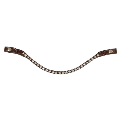 Acavallo Browband Calfskin &amp; Starry Crystals