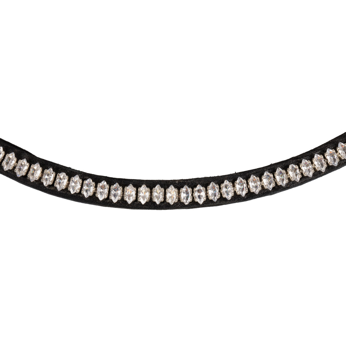 Acavallo Browband Calfskin &amp; Oval Crystals