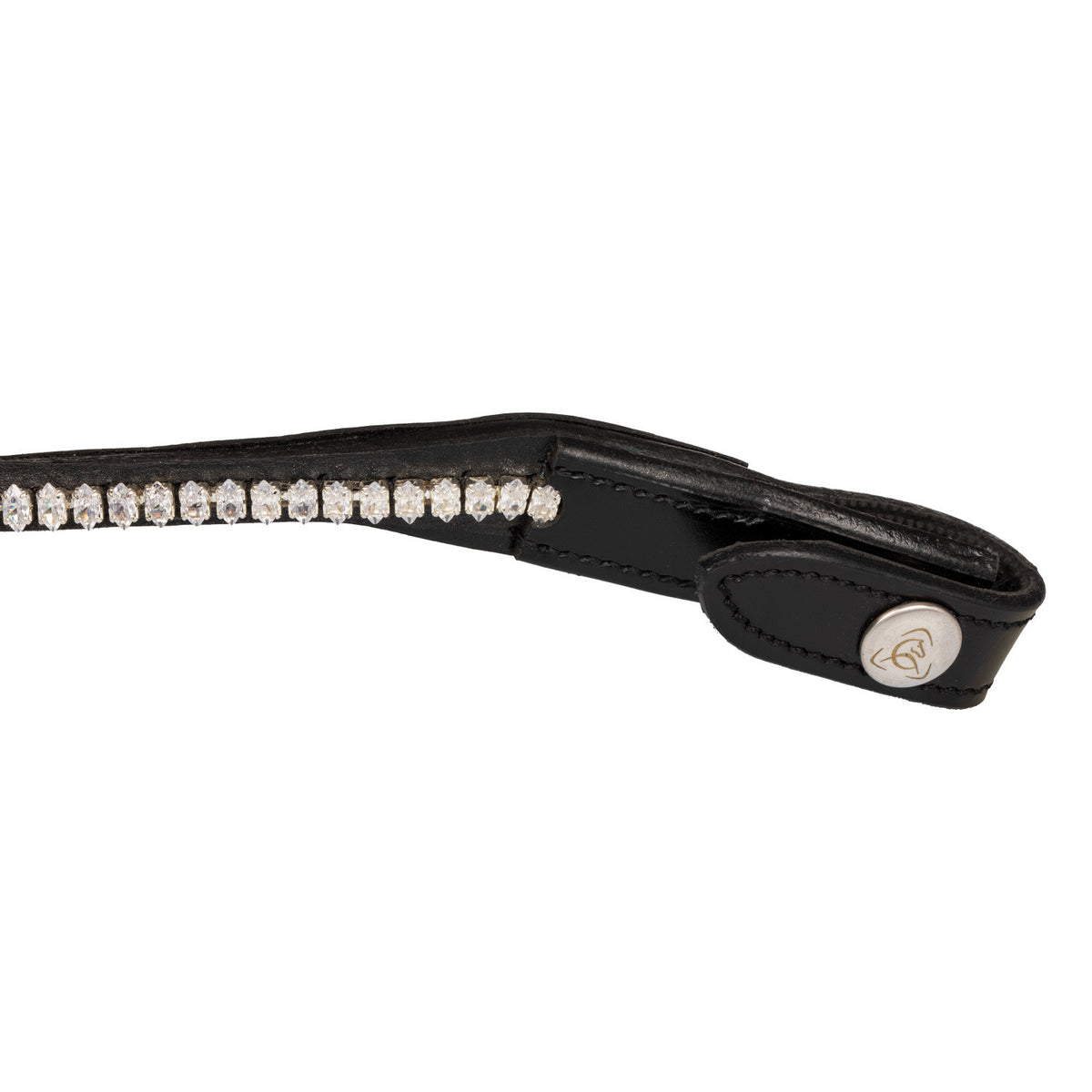 Acavallo Browband Calfskin &amp; Oval Crystals