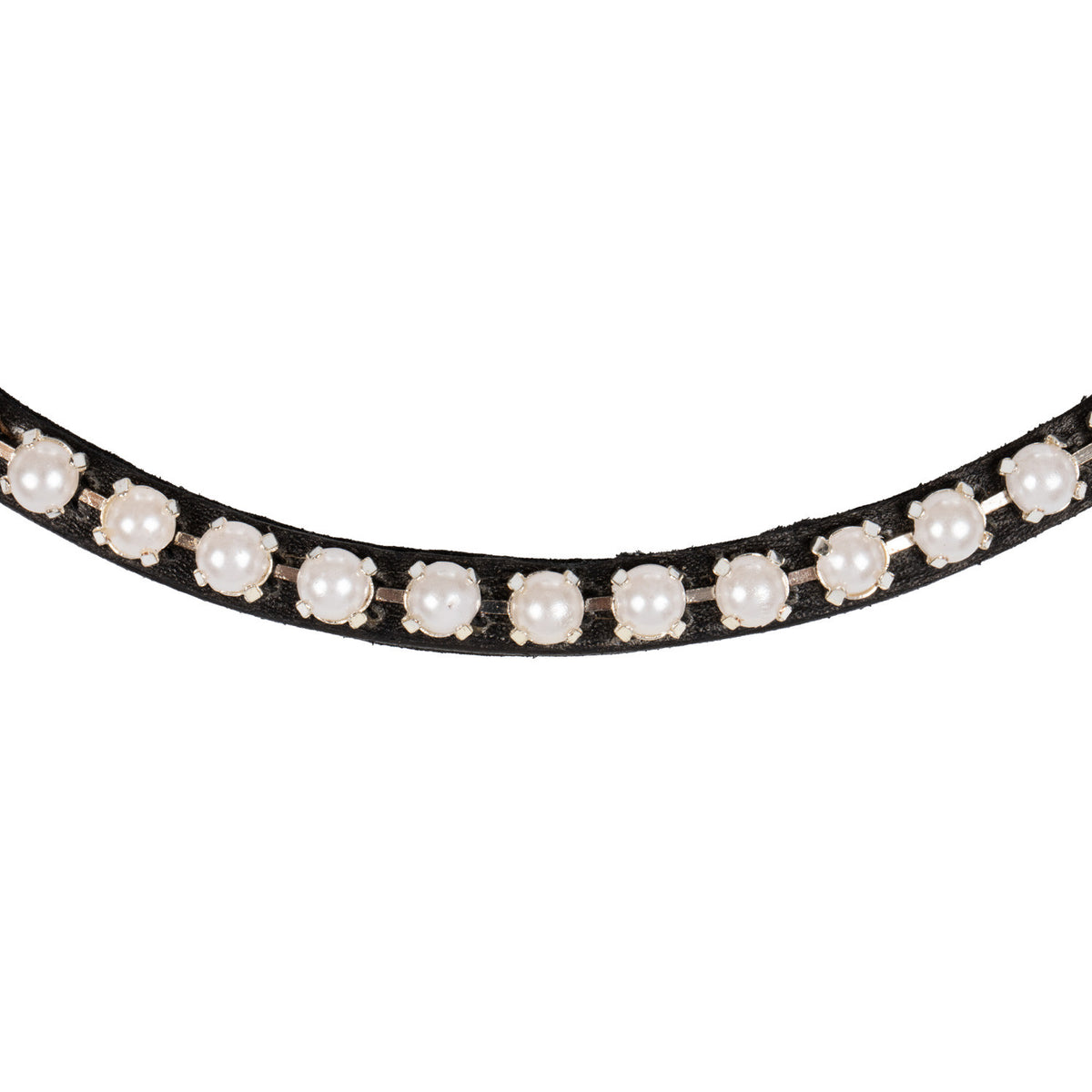 Acavallo Browband Calfskin &amp; Pearls