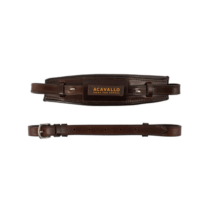 Hackamore noseband calfskin.