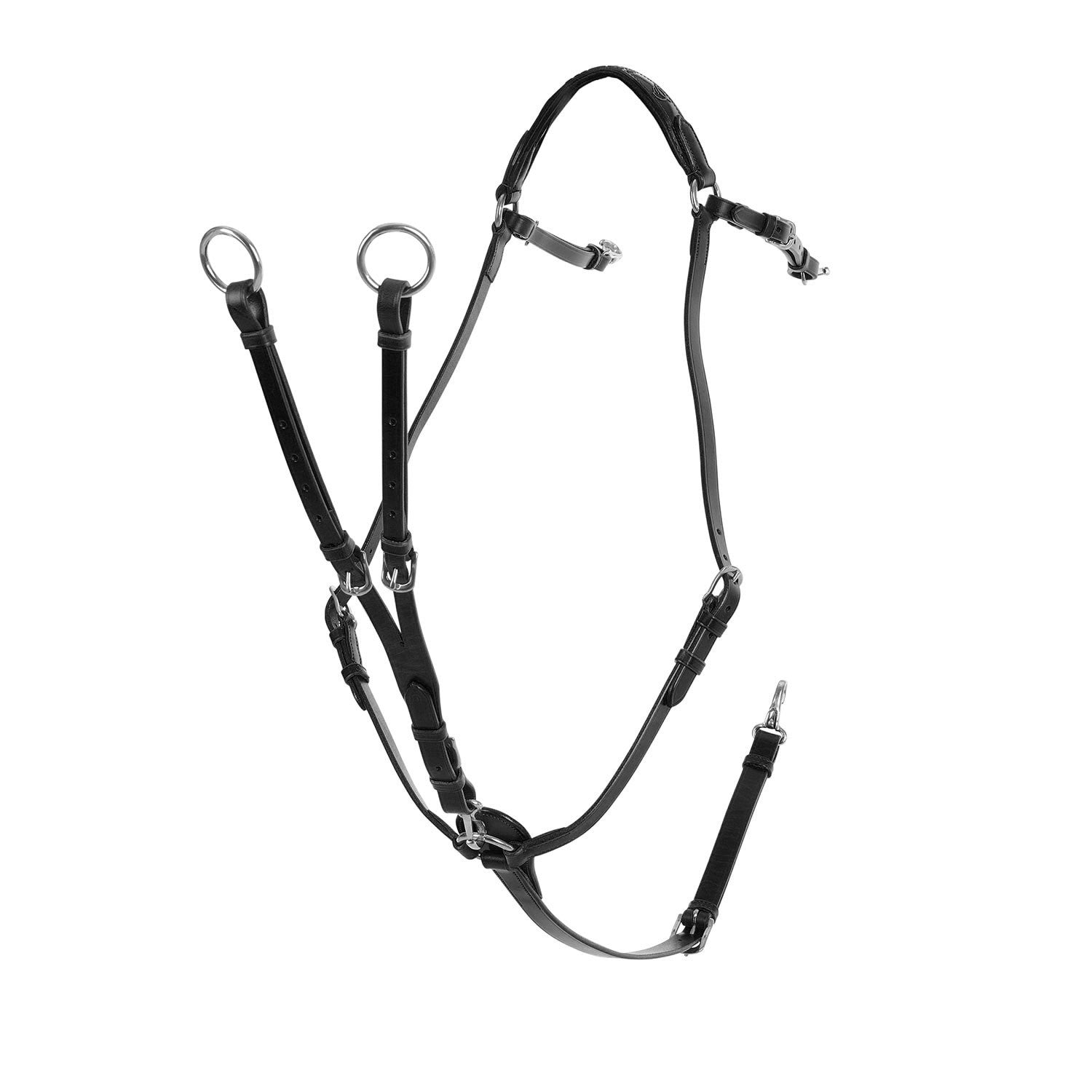 Three-point breastplate calfskin.