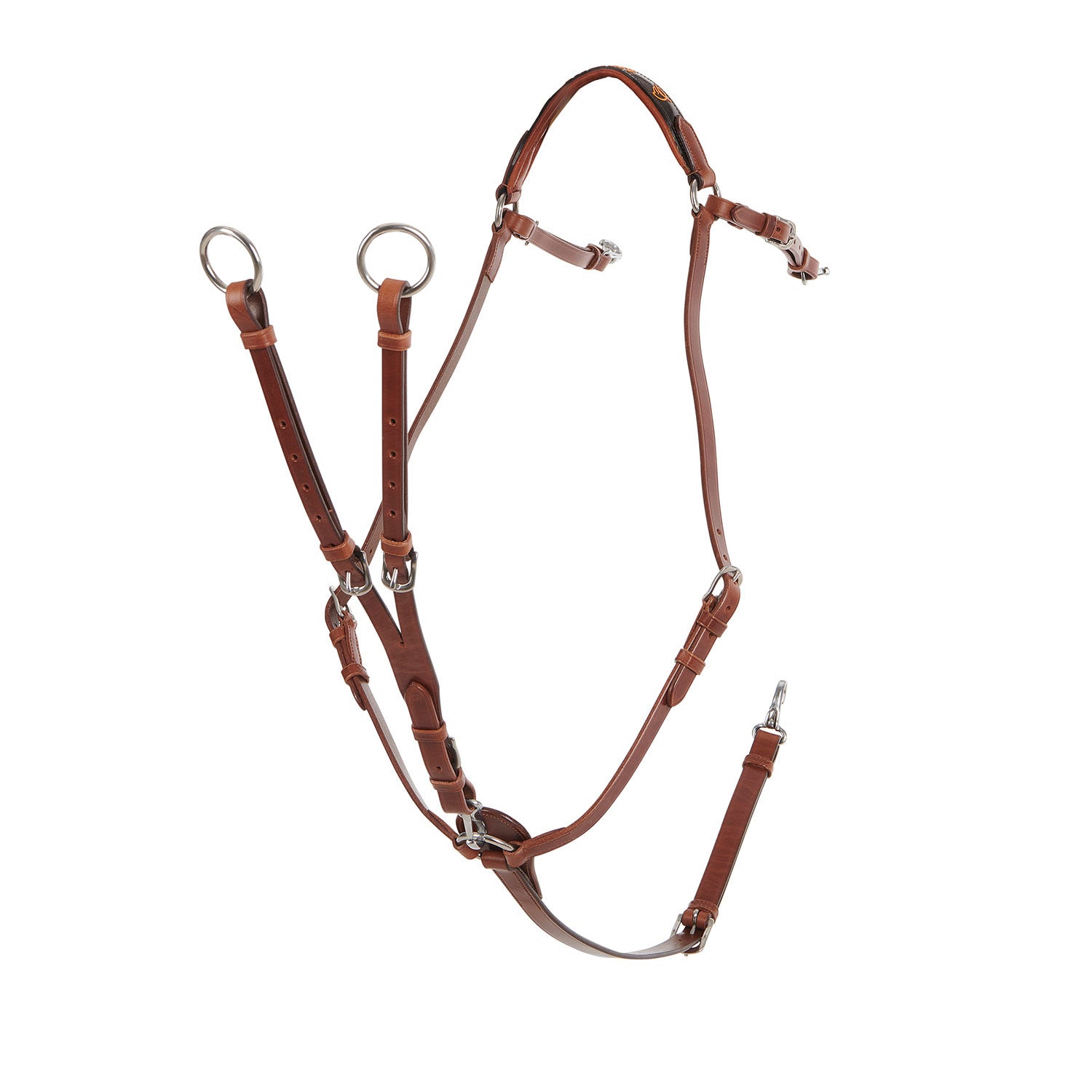 Three-point breastplate calfskin.
