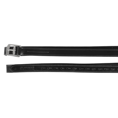 Classic stirrup leathers.