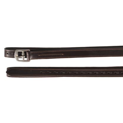 Classic stirrup leathers.