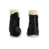 Jumping tendon boots faux sheepskin & hook-and-loop closure.