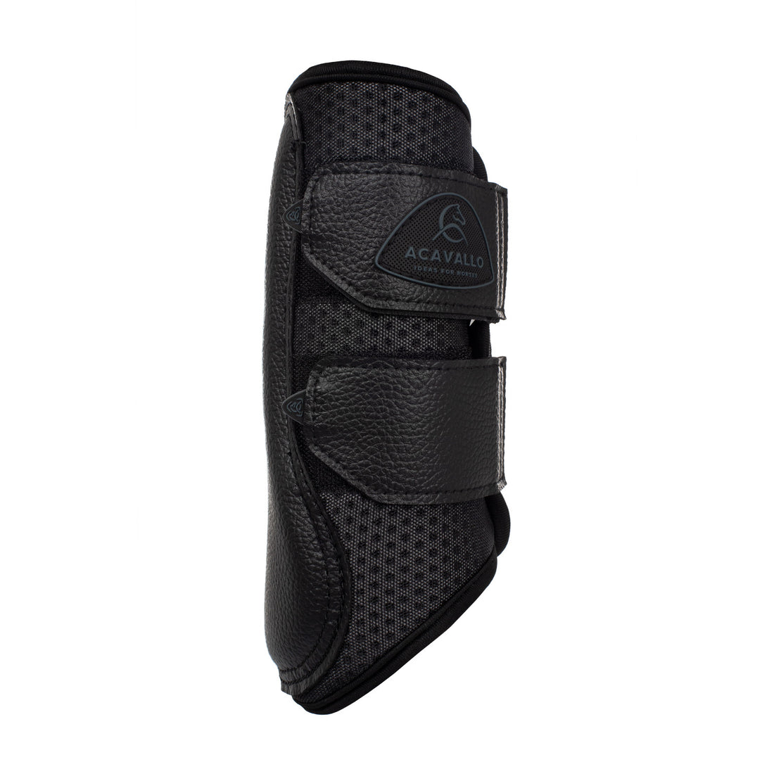Front brushing boots perforated neoprene.