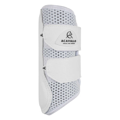 Front brushing boots perforated neoprene.