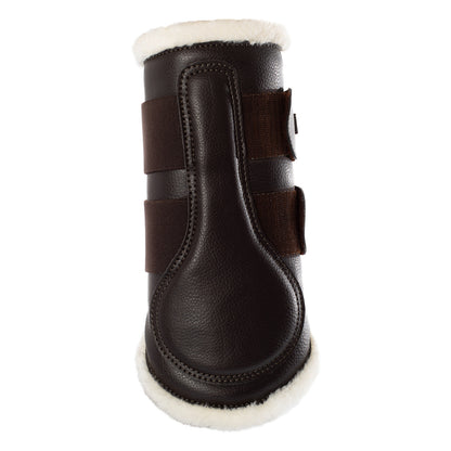 Acavallo Front Brushing Boots Faux Sheepskin
