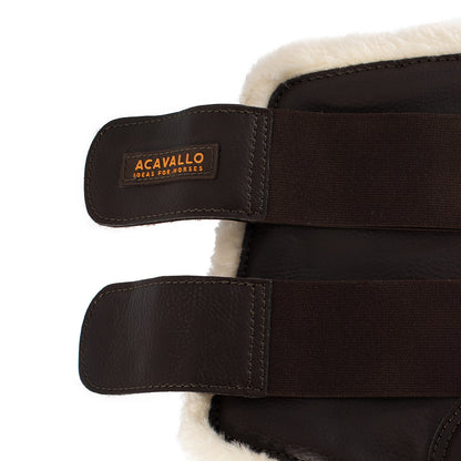 Acavallo Front Brushing Boots Faux Sheepskin