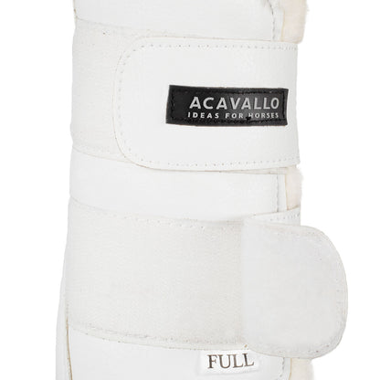 Acavallo Front Brushing Boots Faux Sheepskin