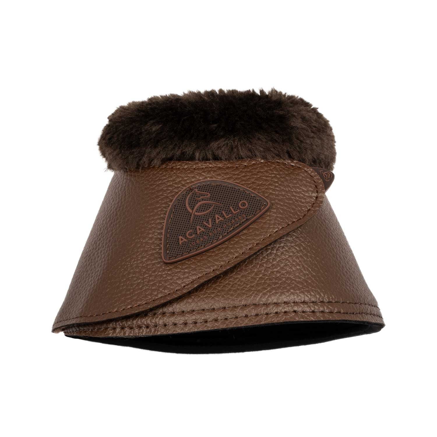 Bell boots faux sheepskin &amp; hook-and-loop closure.