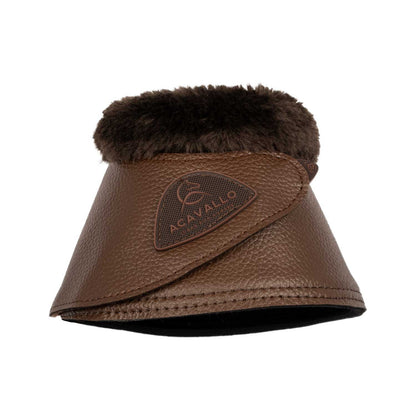 Bell boots faux sheepskin &amp; hook-and-loop closure.