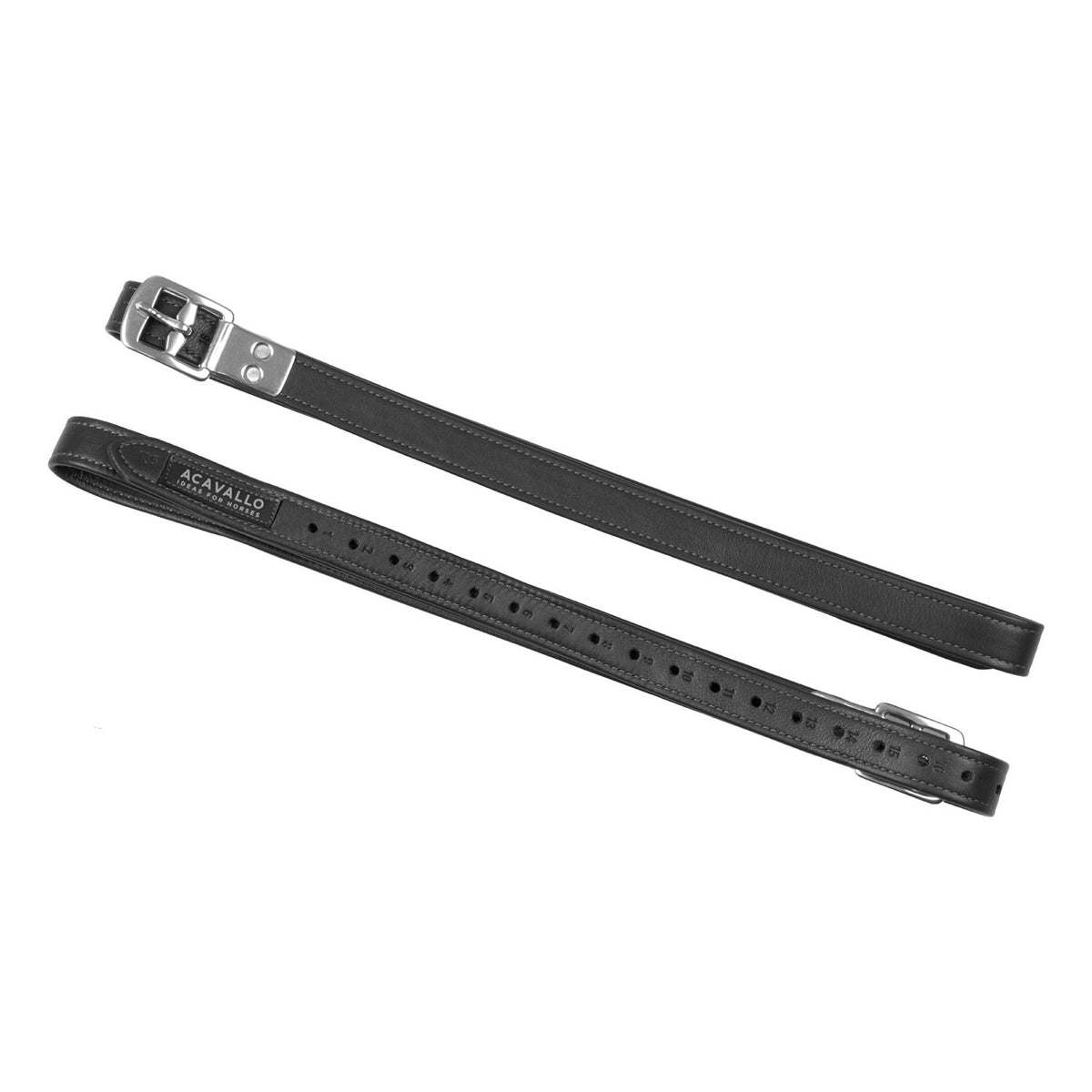 Acavallo Calfskin Stirrup Leathers with Encased Buckle