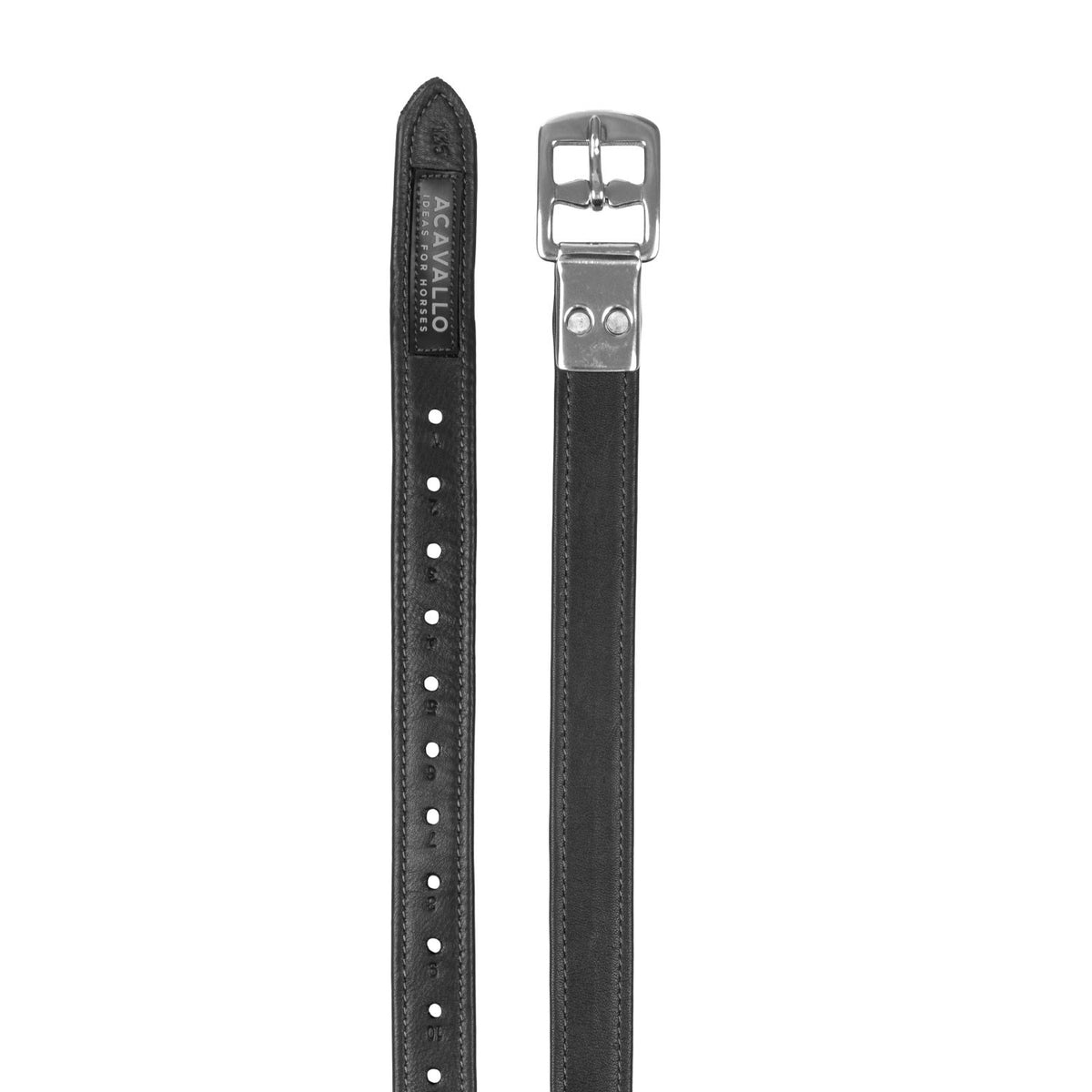 Acavallo Calfskin Stirrup Leathers with Encased Buckle