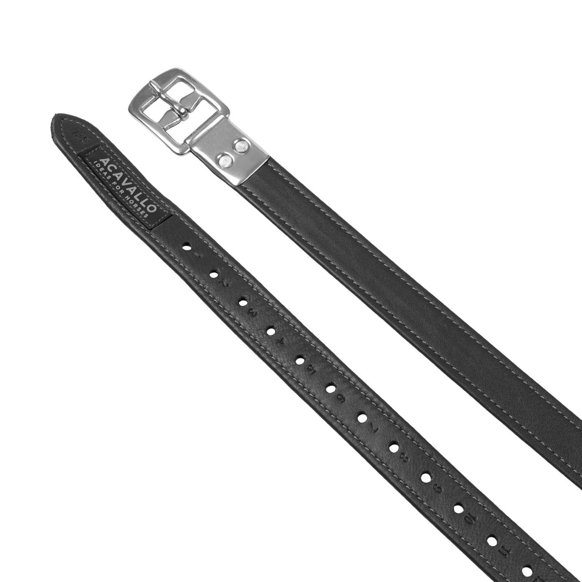 Acavallo Calfskin Stirrup Leathers with Encased Buckle