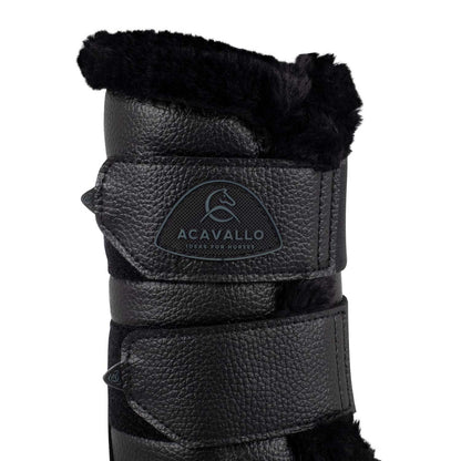 Acavallo Front Brushing Boots Eco-Leather &amp; Faux Sheepskin