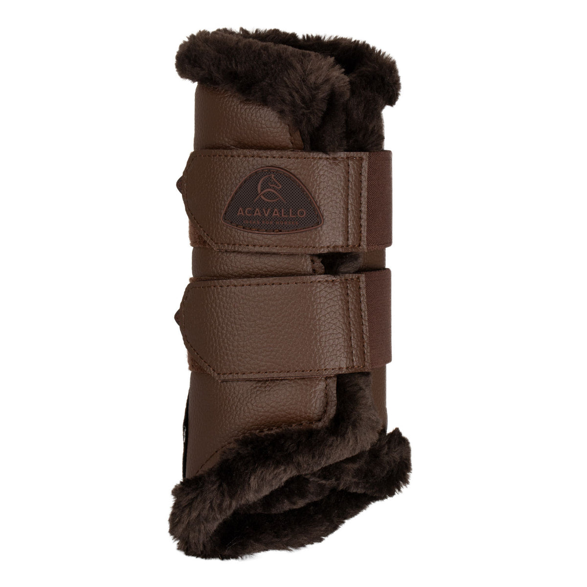 Acavallo Front Brushing Boots Eco-Leather &amp; Faux Sheepskin