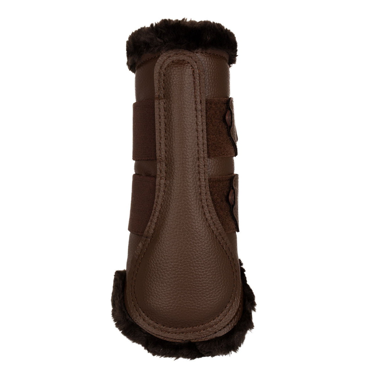 Acavallo Front Brushing Boots Eco-Leather &amp; Faux Sheepskin