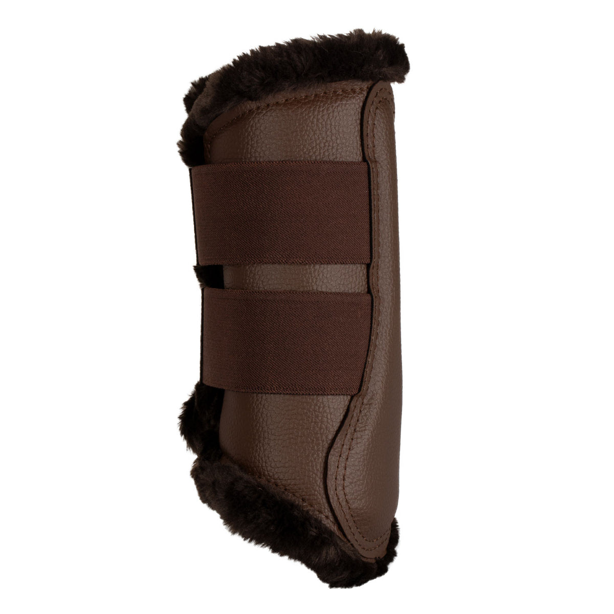 Acavallo Front Brushing Boots Eco-Leather &amp; Faux Sheepskin