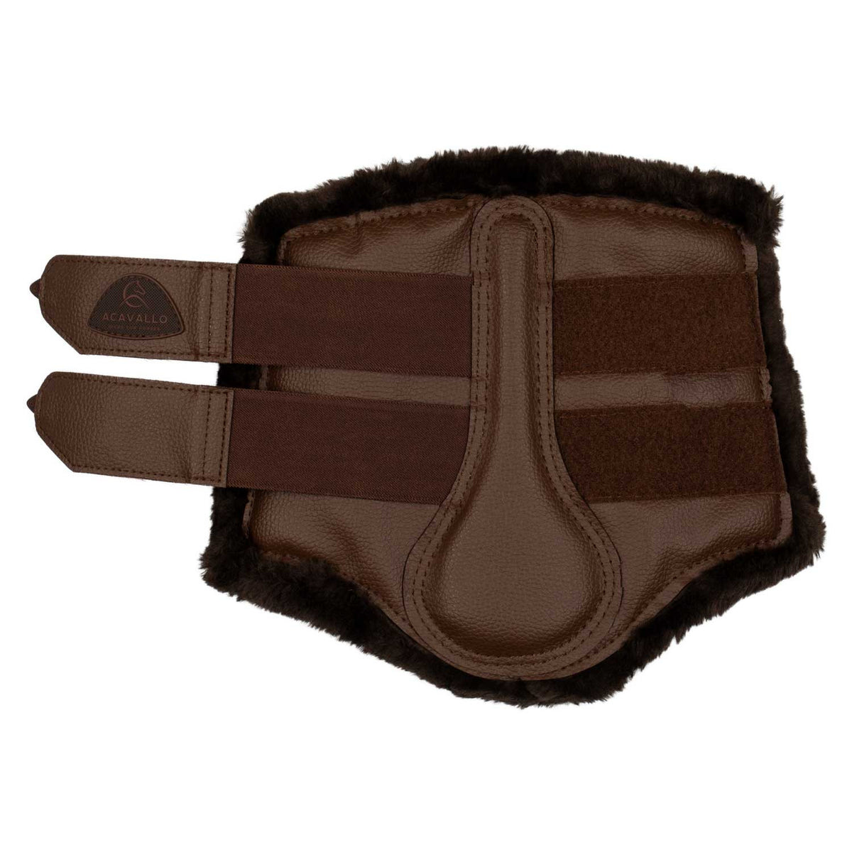 Acavallo Front Brushing Boots Eco-Leather &amp; Faux Sheepskin