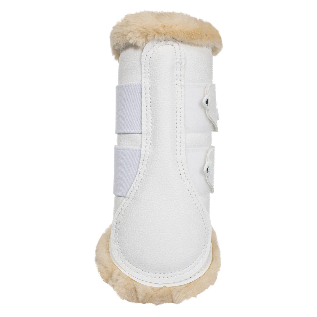 Acavallo Front Brushing Boots Eco-Leather &amp; Faux Sheepskin