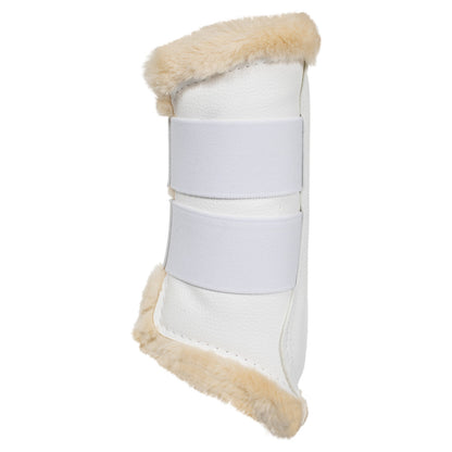 Acavallo Front Brushing Boots Eco-Leather &amp; Faux Sheepskin