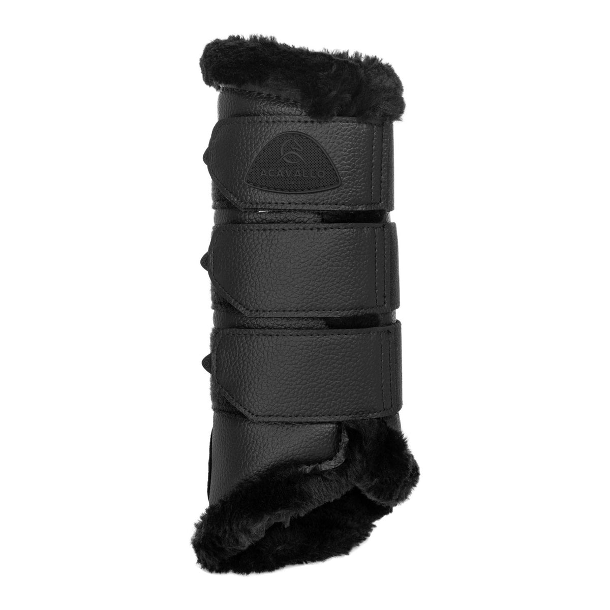 Acavallo Hind Brushing Boots Faux Leather &amp; Faux Sheepskin