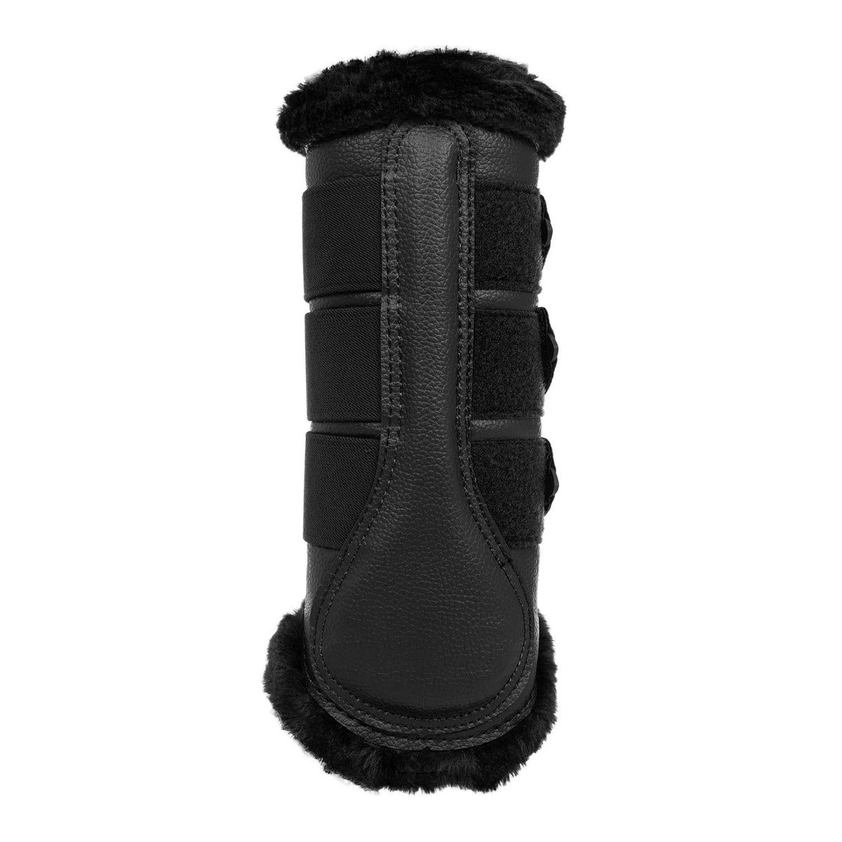 Acavallo Hind Brushing Boots Faux Leather &amp; Faux Sheepskin