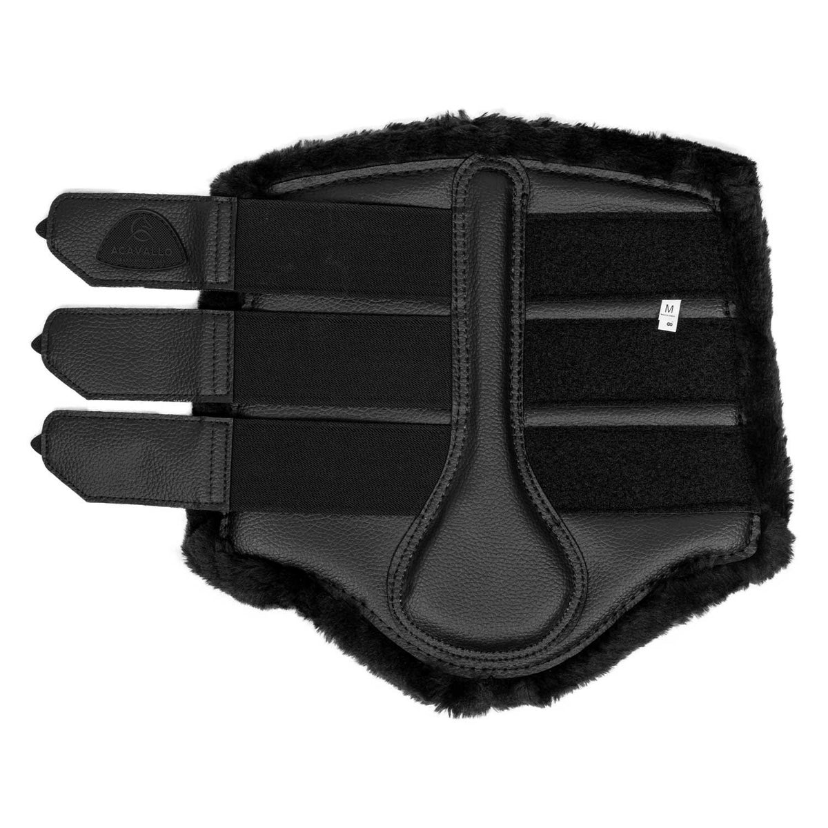 Acavallo Hind Brushing Boots Faux Leather &amp; Faux Sheepskin