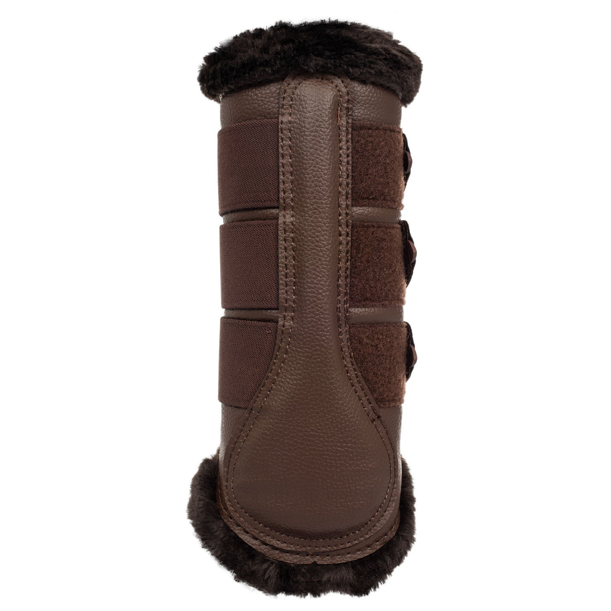 Acavallo Hind Brushing Boots Faux Leather &amp; Faux Sheepskin