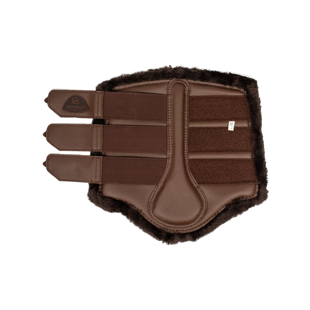 Acavallo Hind Brushing Boots Faux Leather &amp; Faux Sheepskin