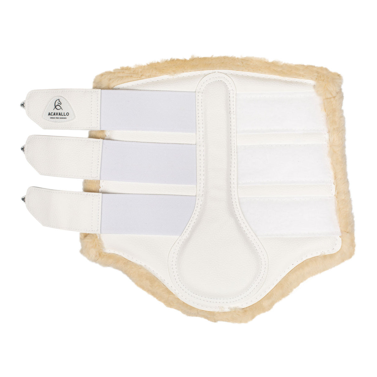 Acavallo Hind Brushing Boots Faux Leather &amp; Faux Sheepskin