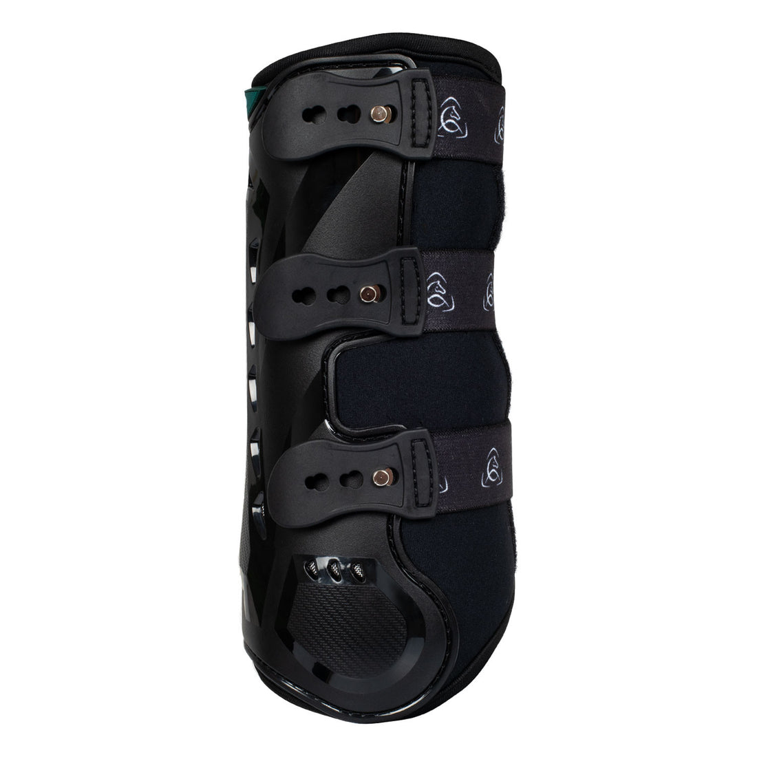 Anatomical front dressage boots.
