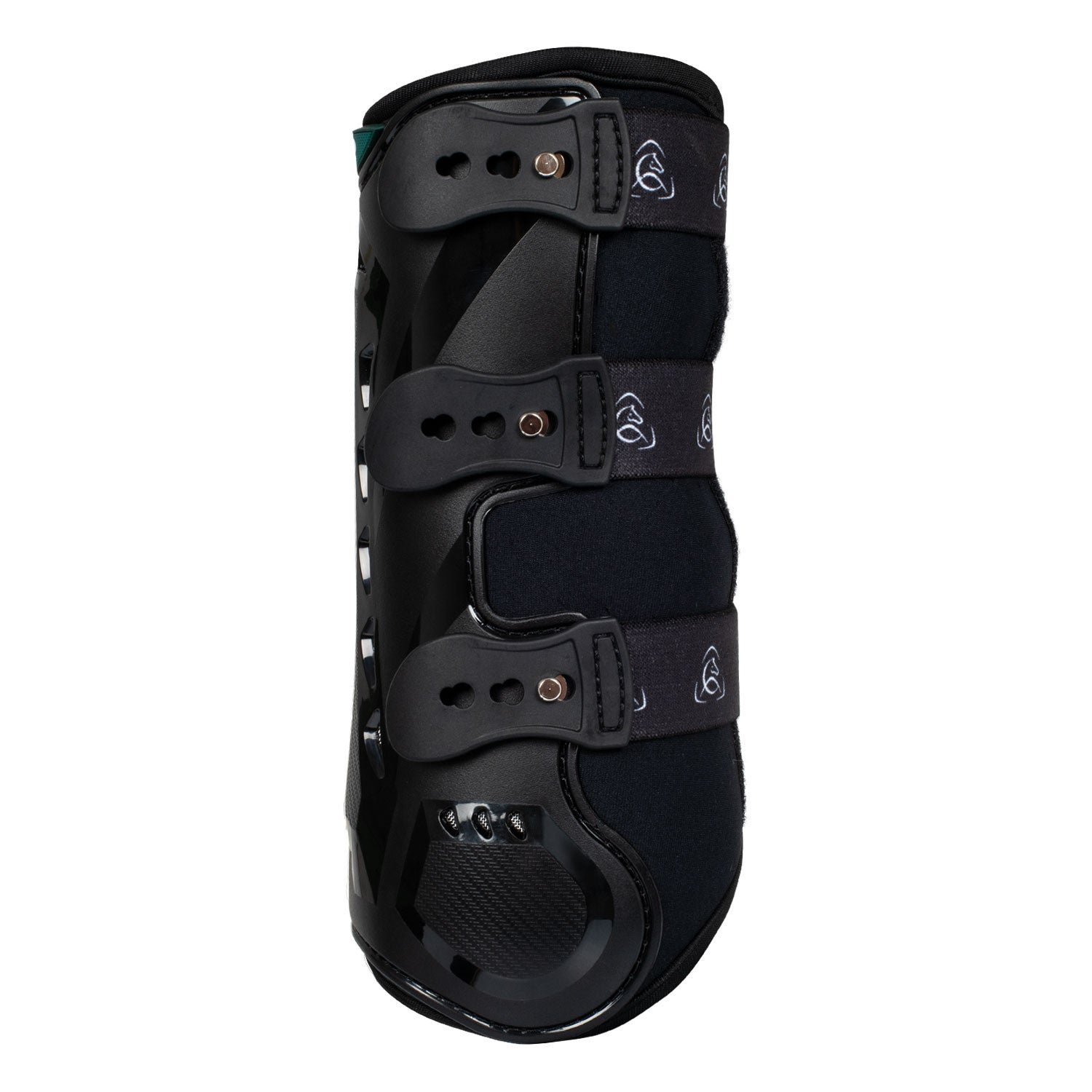 Anatomical front dressage boots.