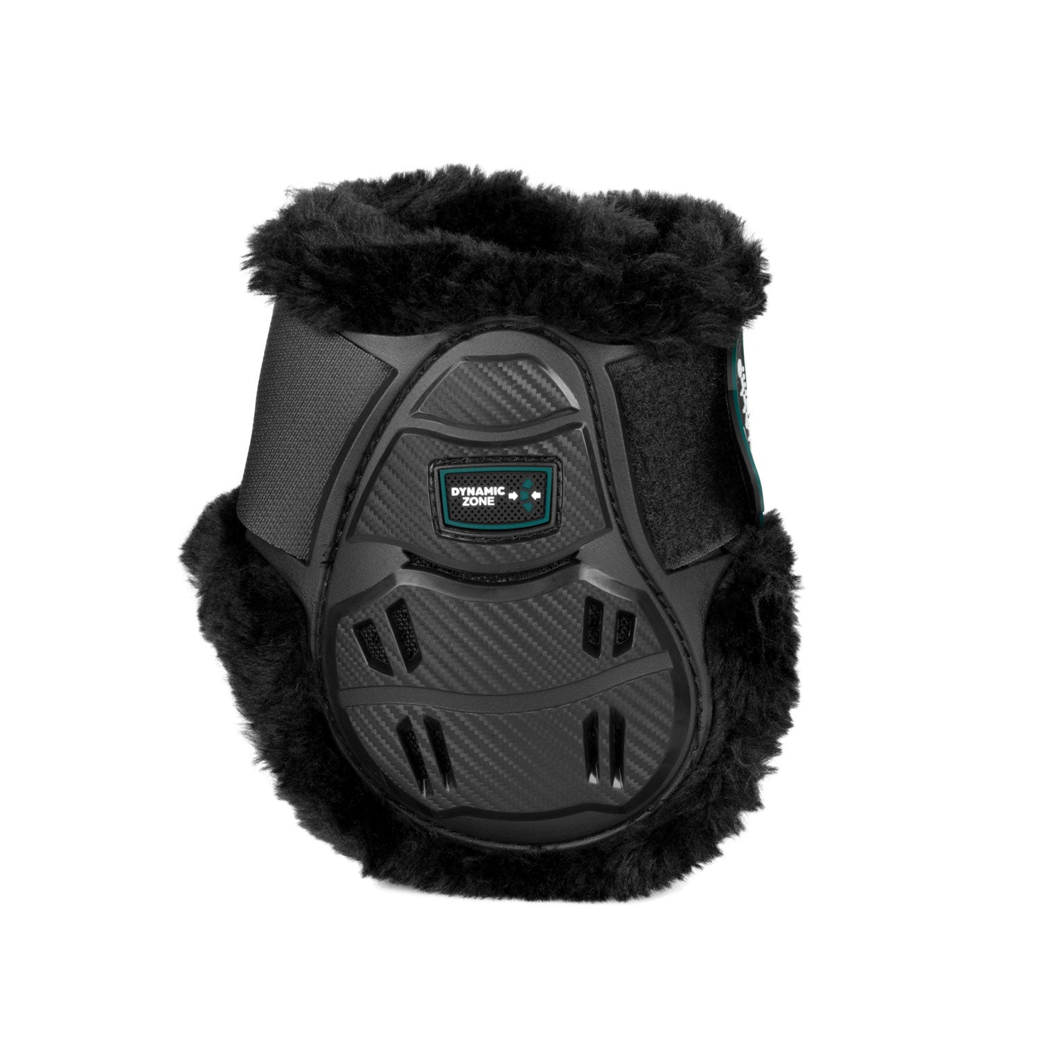 Skeleton Dynamic Zone fetlock boots with synthetic sheepskin.