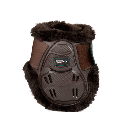 Skeleton Dynamic Zone fetlock boots with synthetic sheepskin.