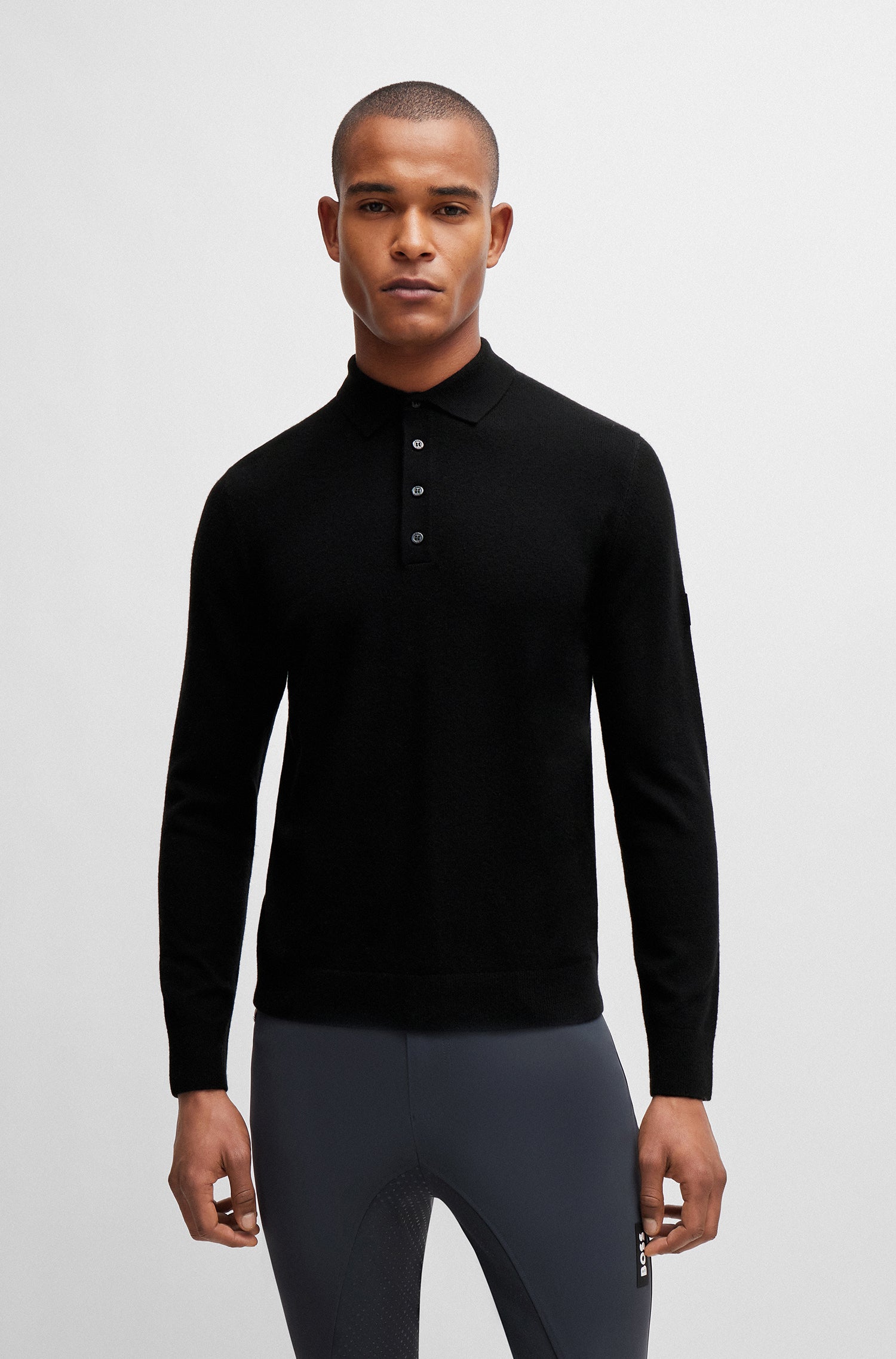 Boss Jude Luxury Mens Knitwear Polo