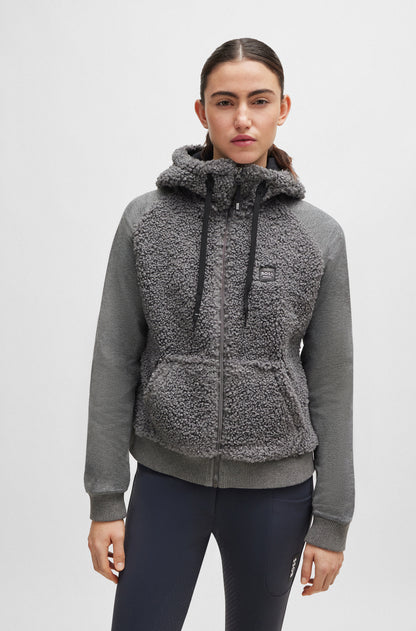 Boss Riva Teddy Ladies Hybrid Zip Hoodie