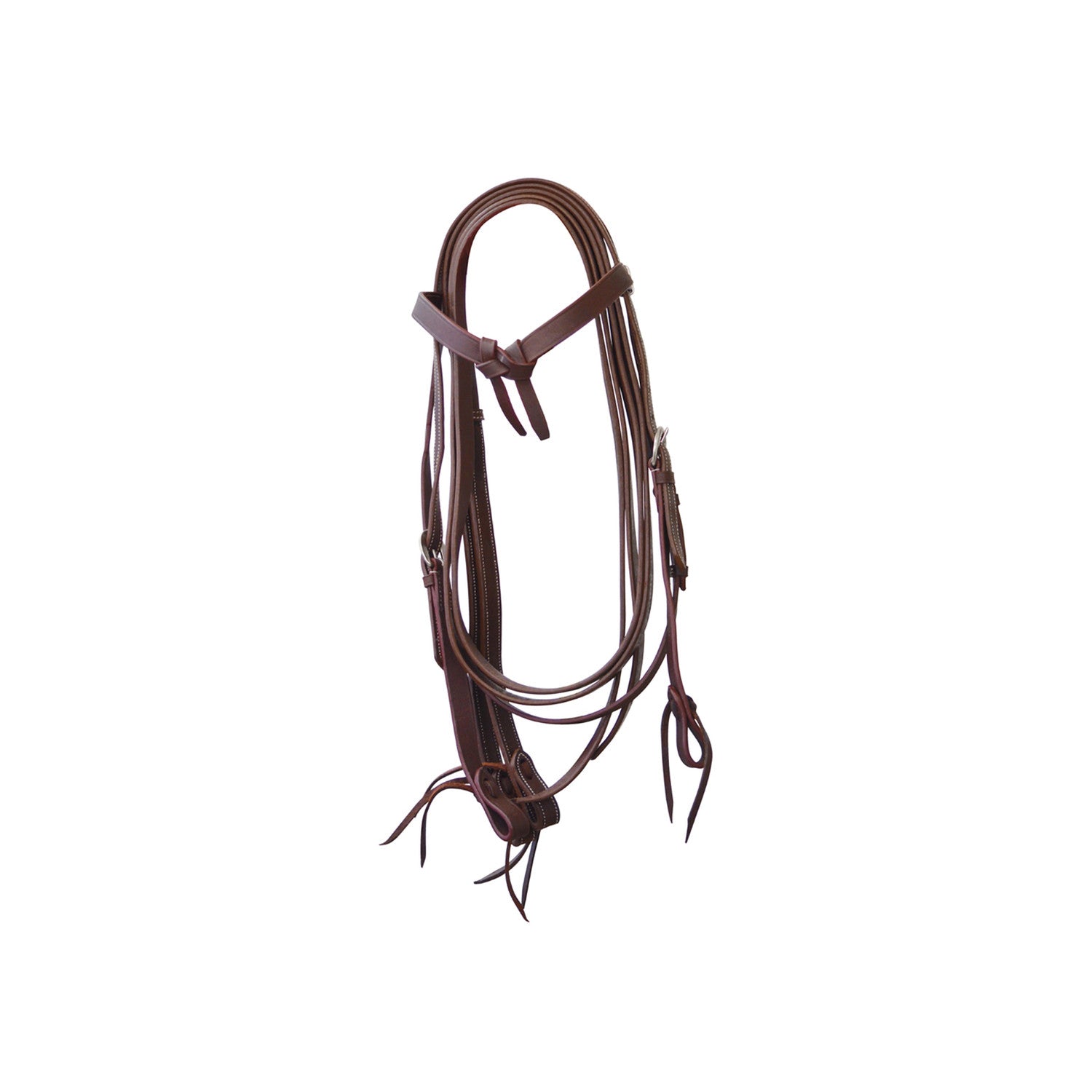 BOW WESTERN BRIDLE SMOOTH LEATHER WITH REINS.