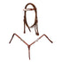 WESTERN BRIDLE WITH BREASTPLATE AND REINS. SILVER DECORATIONS.