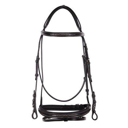 Leather English bridle with embroideries NEW