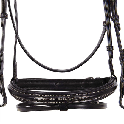 Leather English bridle with embroideries NEW