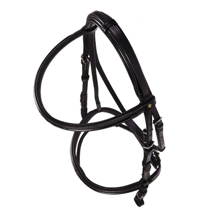 Leather English bridle with embroideries NEW