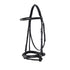 Leather English bridle with embroideries.