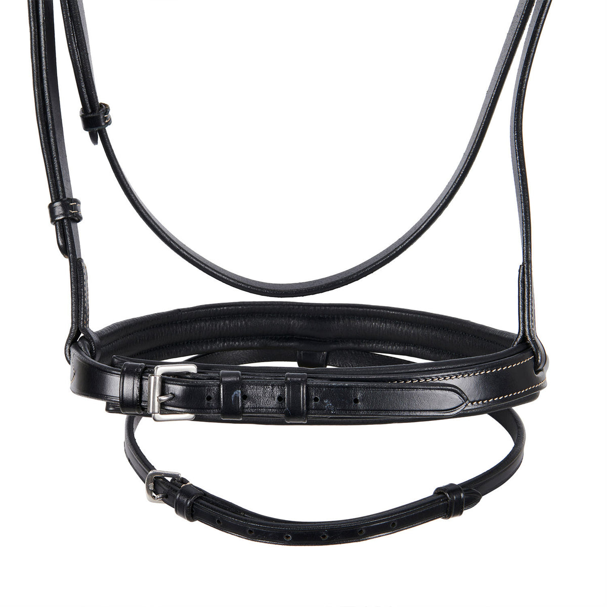 Leather English bridle with embroideries